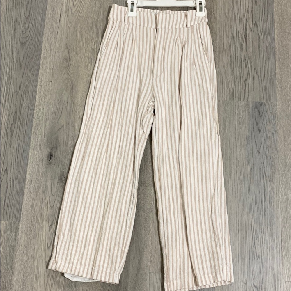 Abercrombie & Fitch Striped Linen Pants